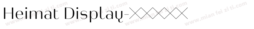 Heimat Display字体转换